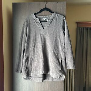 J. Jill “pure” Charcoal Long Sleeve Top